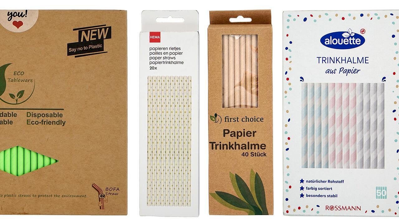 Papierstrohhalme im Test: Einige sind mit Schadstoffen belastet 
