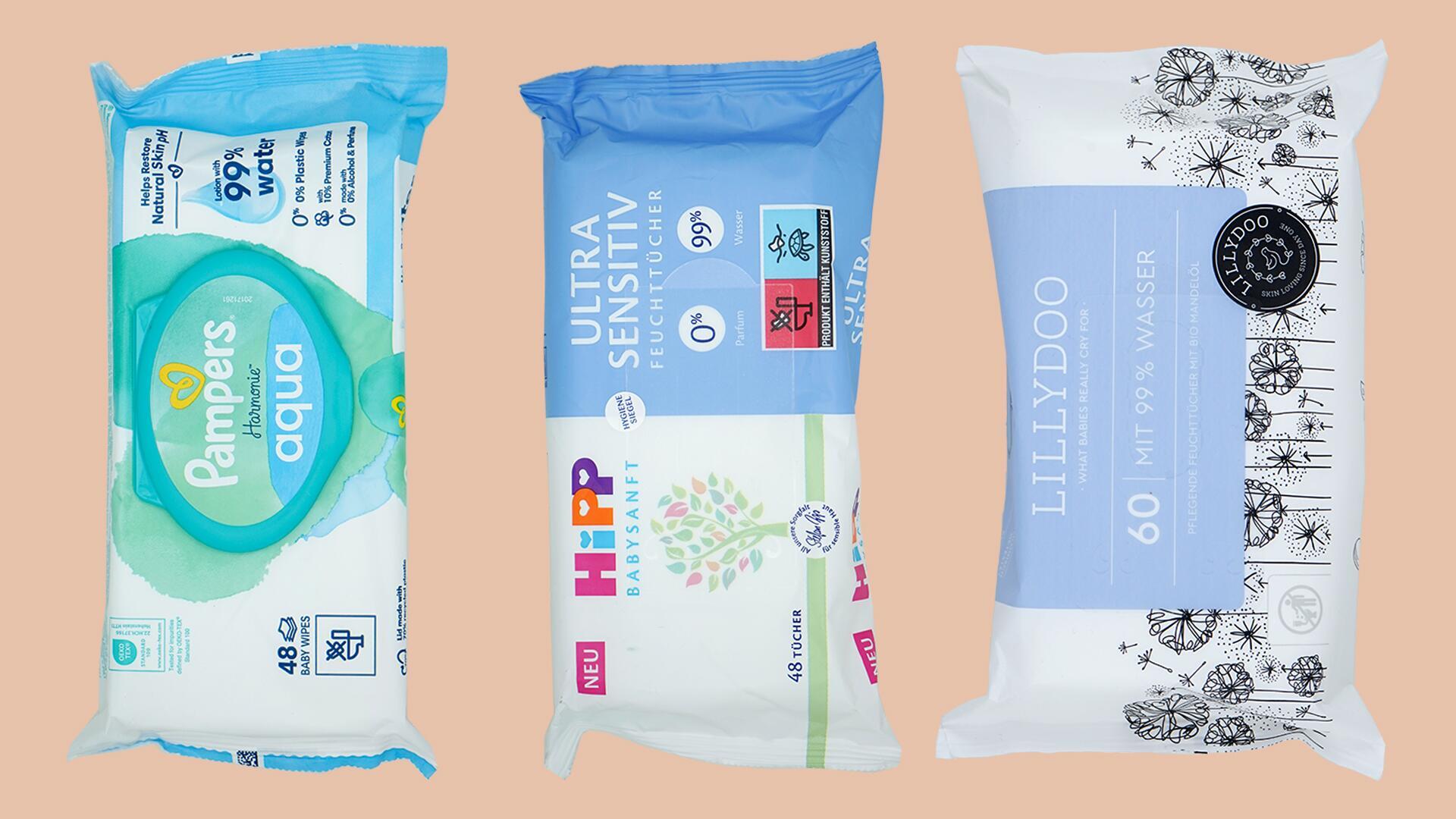 Feuchttücher-Test: Wie schlagen sich Pampers, Hipp, Lillydoo & Co.?