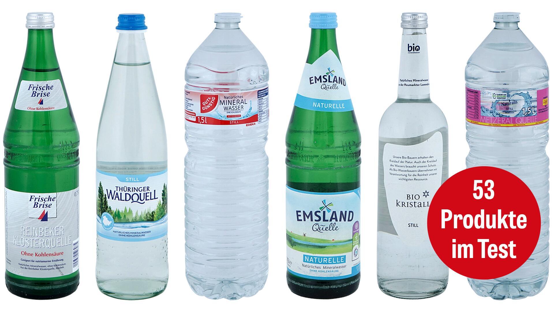 Stilles Wasser im Test: Zum Teil trüben Schadstoffe den Genuss
