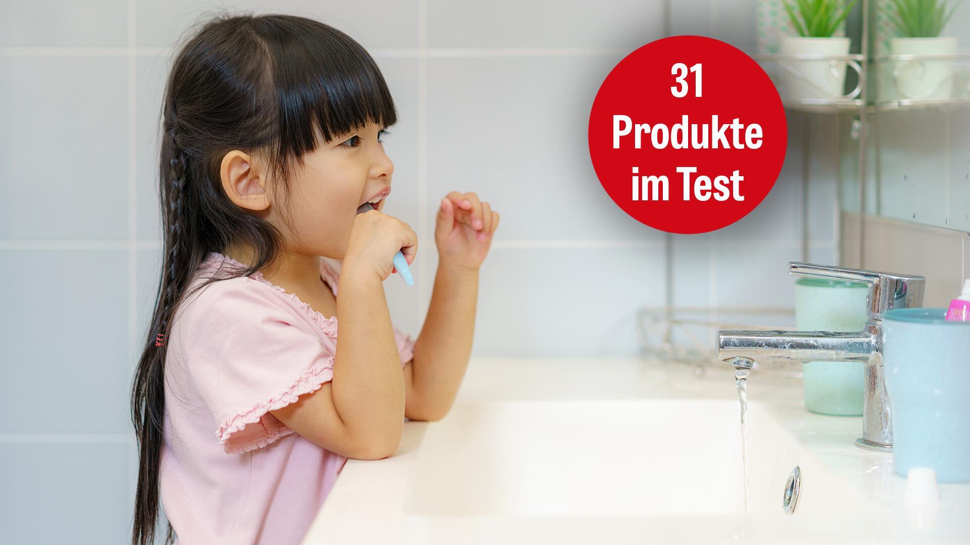 Welche Kinderzahnpasta ist unbedenklich? 13 von 31 erhalten Bestnote