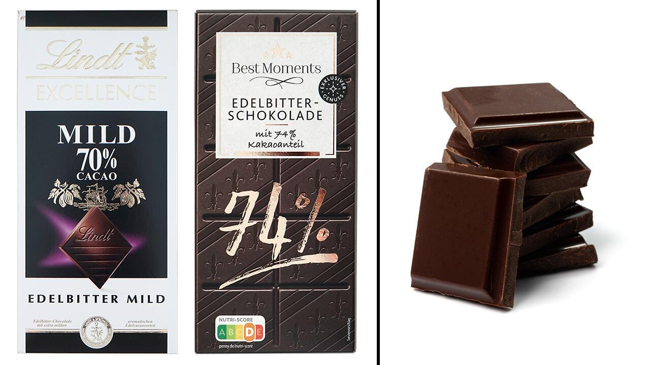 Zartbitterschokolade: Lindt und Penny im Test nur "ungenügend" Zartbitterschokolade: Lindt und Penny im Test nur "ungenügend"