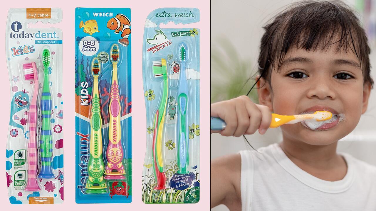 Kinderzahnbürsten im Test: 7 von 18 schneiden mit "sehr gut" ab Kinderzahnbürsten im Test: 7 von 18 schneiden mit "sehr gut" ab