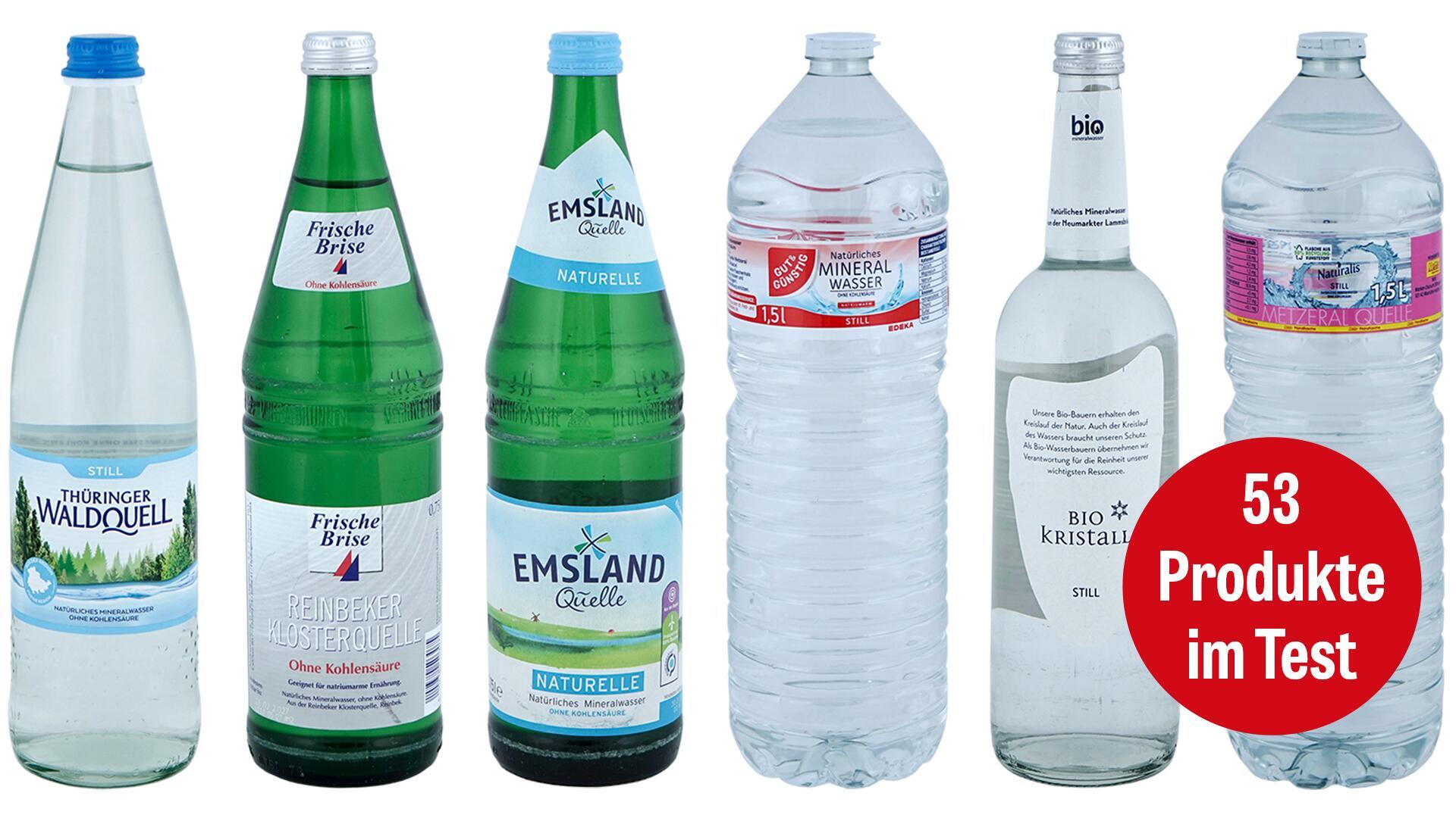 Stilles Wasser im Test: Teils trüben Schadstoffe den Genuss von Mineralwasser