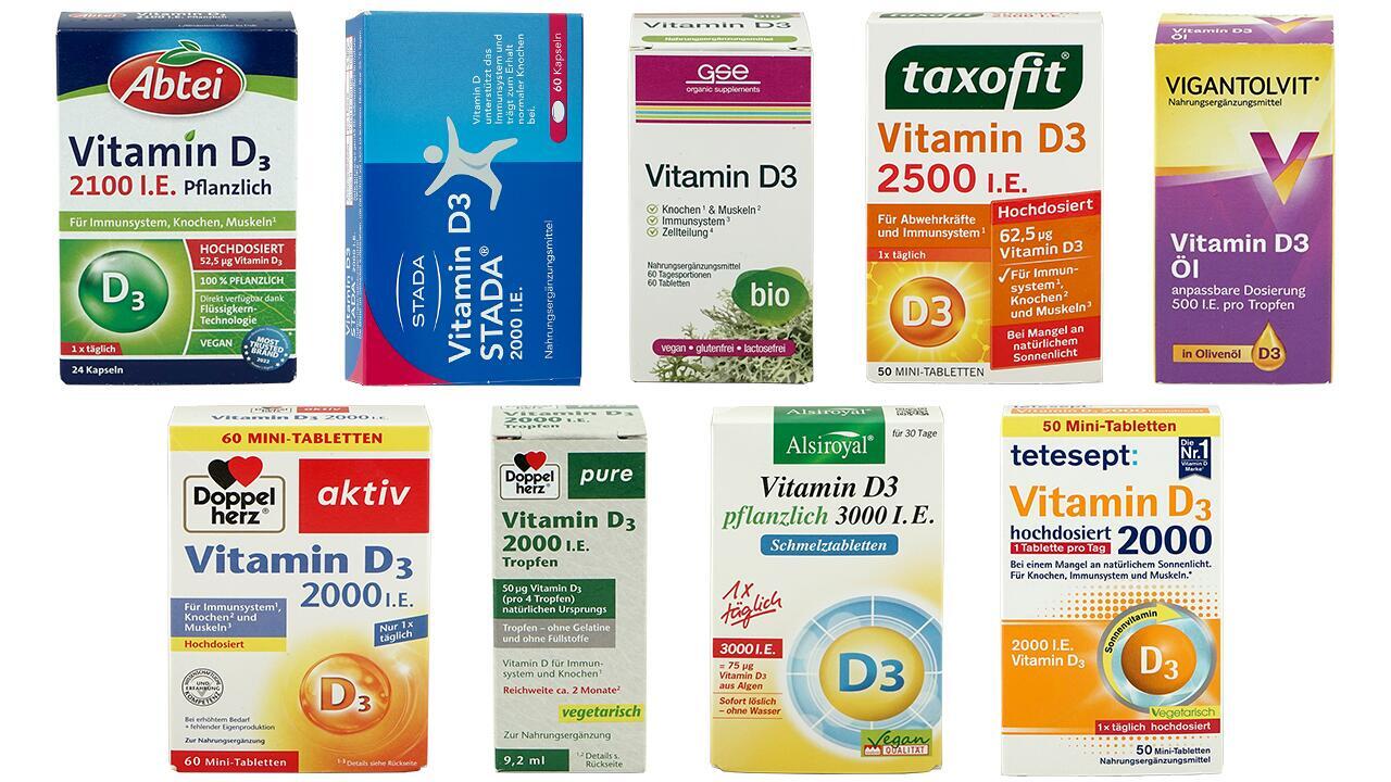 Vitamin D im Test häufig zu hoch dosiert Vitamin D im Test häufig zu hoch dosiert