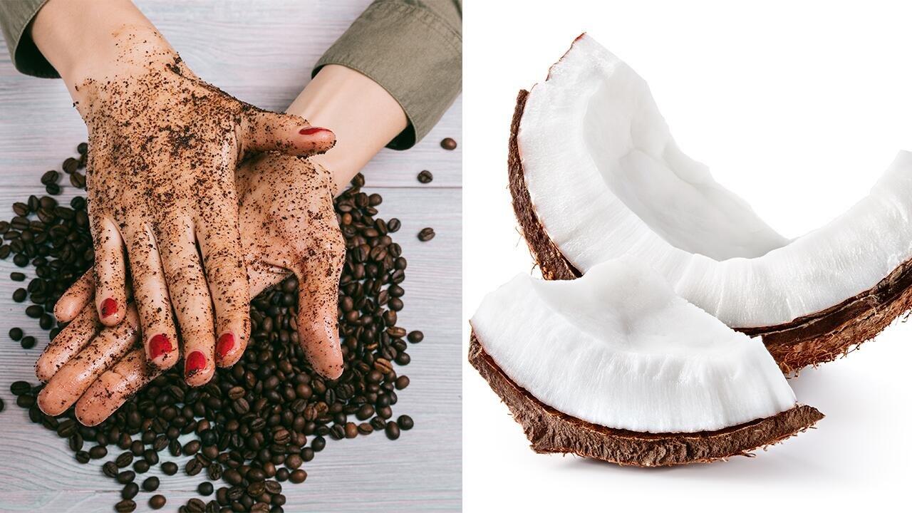 Peeling selber machen: So stellen Sie Peelings mit Kaffee und Kokos her