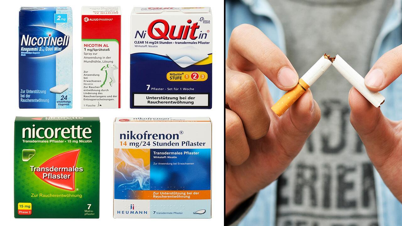 Mit Rauchen aufhören: Helfen Nikotinpflaster & Co.? Test gratis lesbar