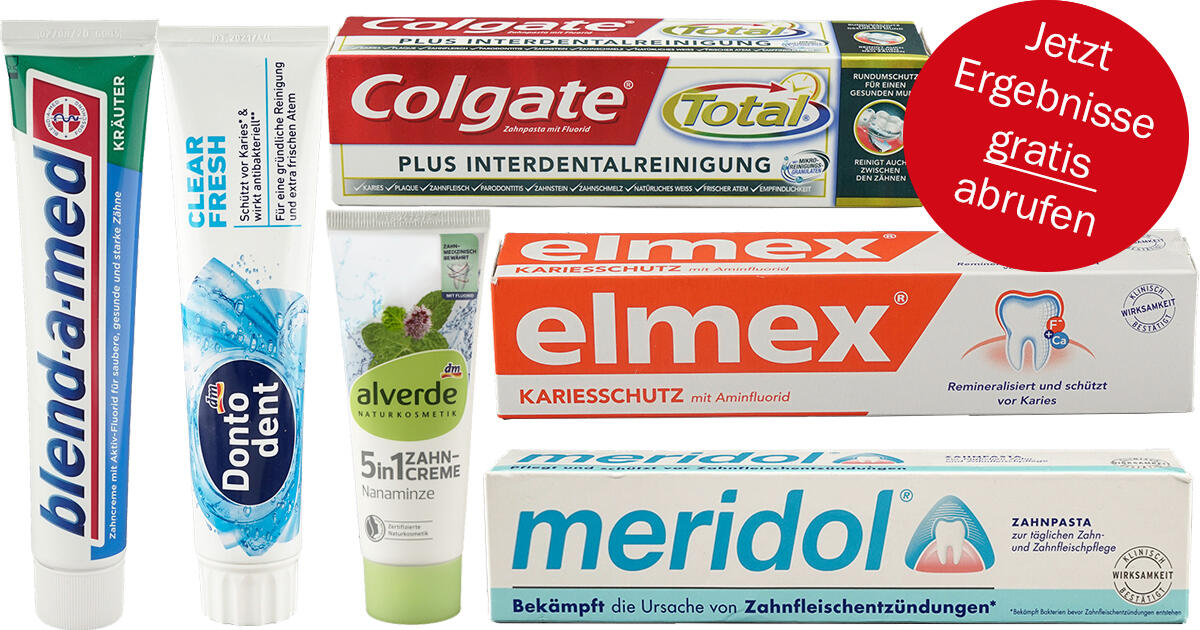 ZahnpastaTest Die besten Zahncremes mit und ohne Fluorid ÖKOTEST